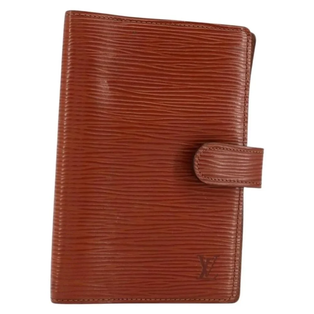 LOUIS VUITTON Epi Agenda PM Day Planner Cover Brown